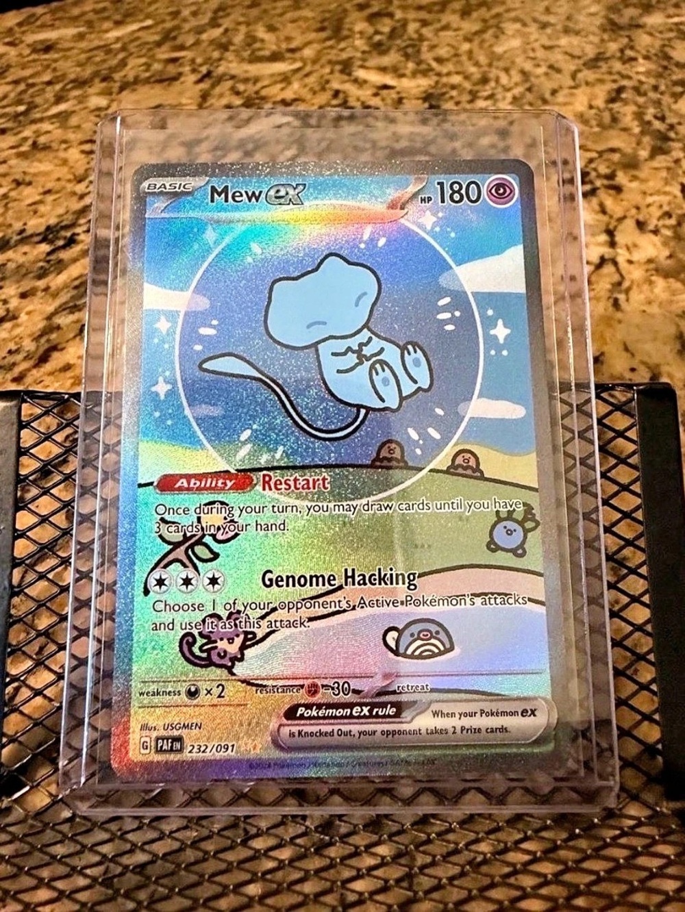 Pokémon Mew ex - 232/091 (Special Illustration Rare) Holographic Trading Card
